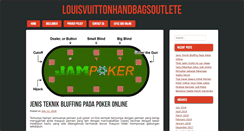 Desktop Screenshot of louisvuittonhandbagsoutlete.net